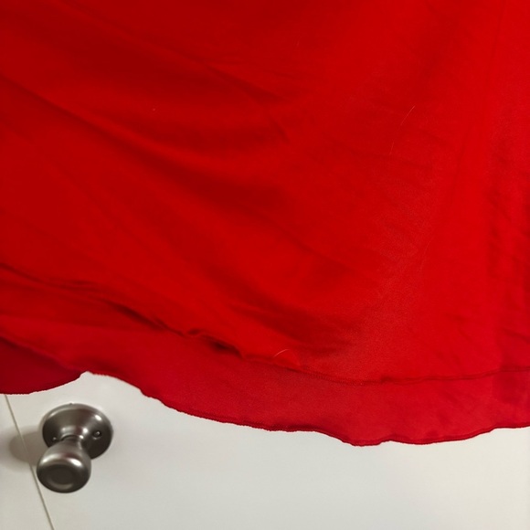 SHEIN Red Strapless Pleated Tiered Dress - Picture 8 of 16